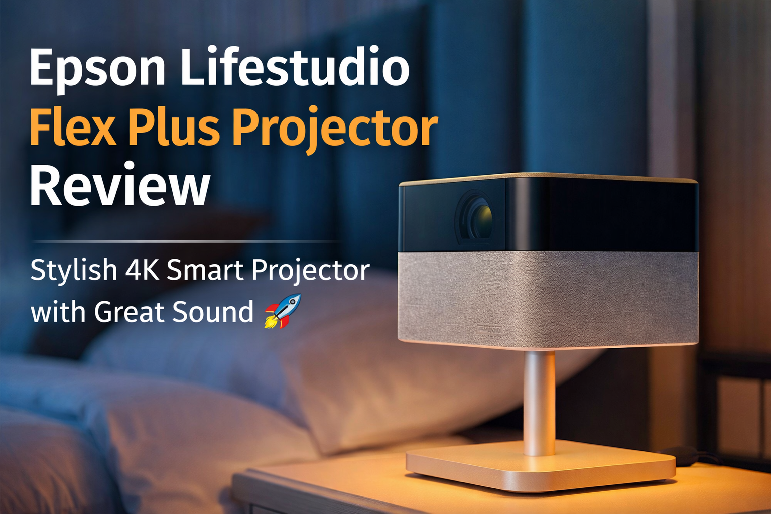 Epson Lifestudio Flex Plus 4K PRO-UHD Portable Lifestyle Projector
