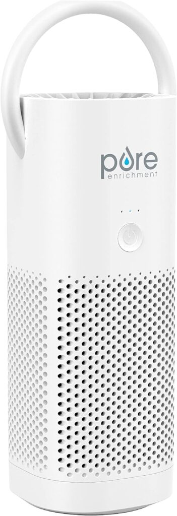 Pure Enrichment PureZone Mini Portable Air Purifier - Cordless True HEPA Filter Cleans Air