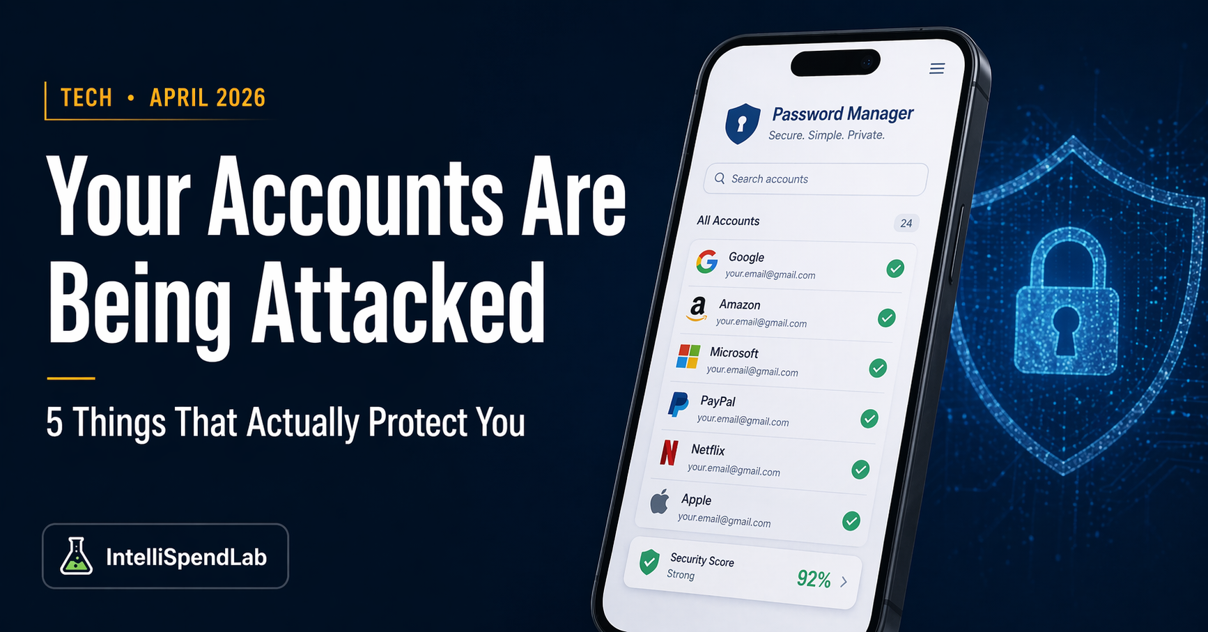 Your Accounts Are Being Attacked Right Now — Here's How to Actually Protect Yourself in 2026